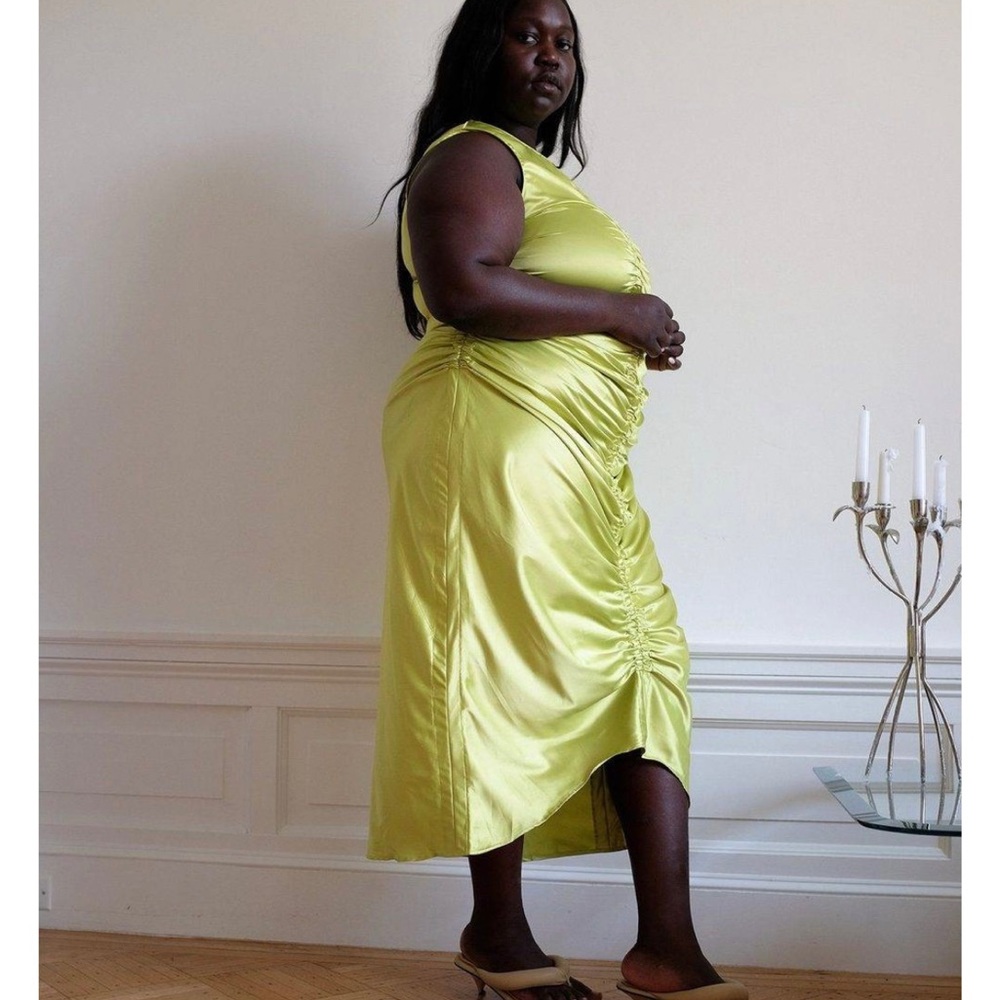 WRAY NYC Josephine dress in tomatillo NYT